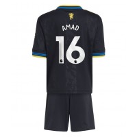 Manchester United Amad Diallo #16 Tretí Detský futbalový dres 2025-26 Krátky Rukáv (+ trenírky)